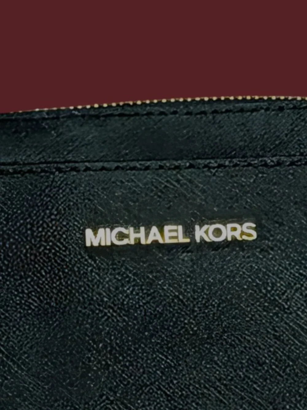 Michael Kors Black Jet Set Saffiano Leather Crossbody Purse Size 9